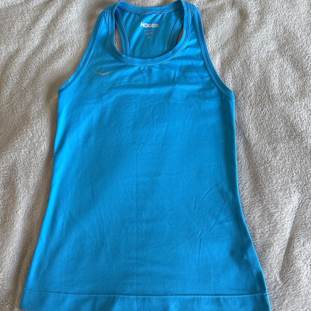 HOKA One One Blue Racerback Athletic Tank Top Women’s Size Small